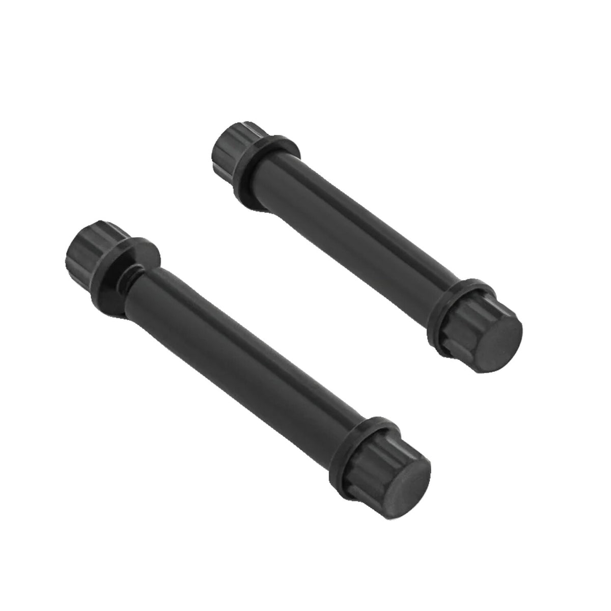 Arlen Ness, titanium 12-point foot peg bolt kit. Black 2-pk