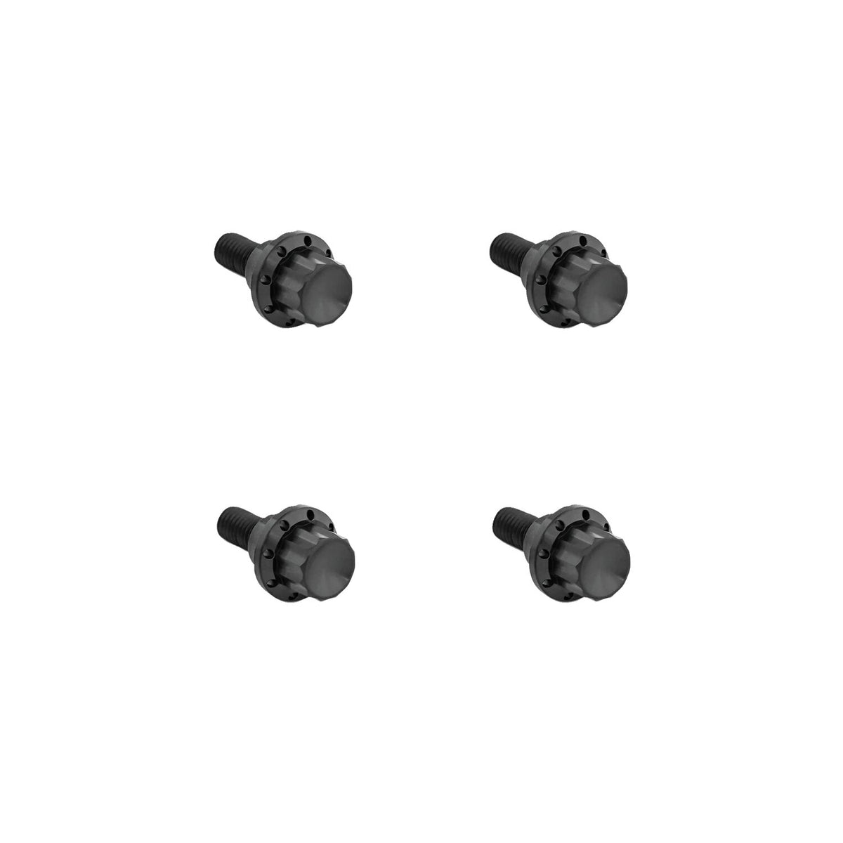 Arlen Ness, titanium 12-point windshield bolt kit. Black