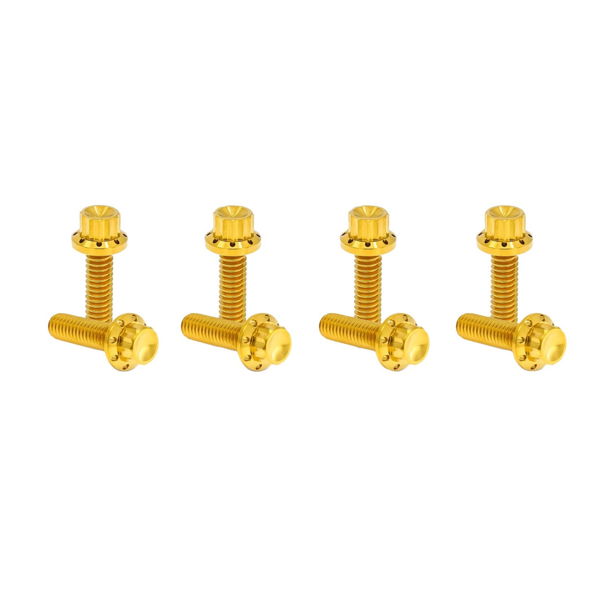 Arlen Ness, titanium 12-point lifter block bolt kit. Gold