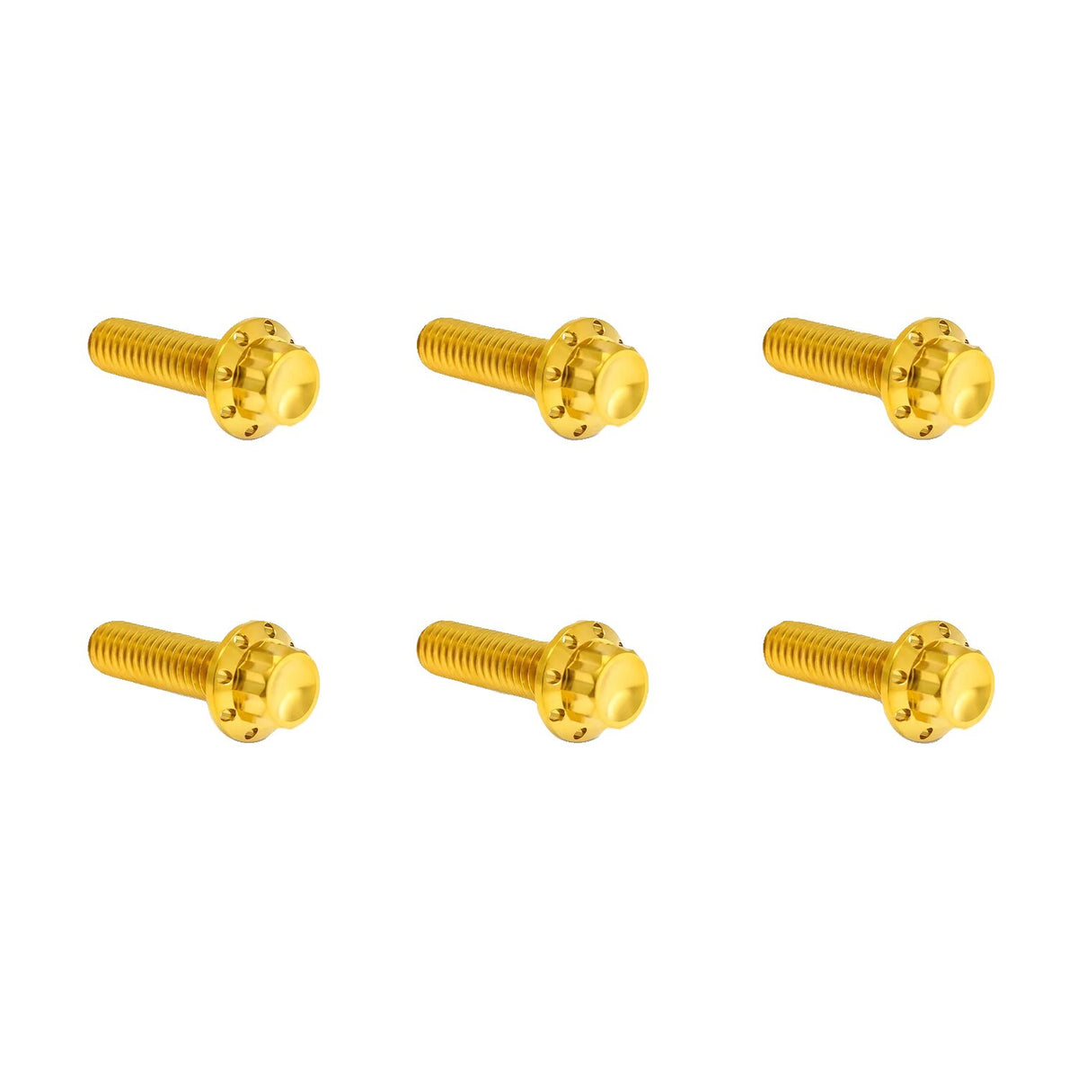 Arlen Ness, titanium 12-point transm. top cover bolts. Gold