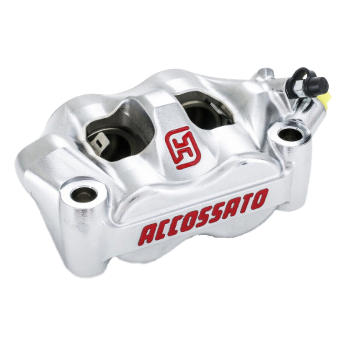 Accossato,100mm Monoblock radial brake caliper right. Silver