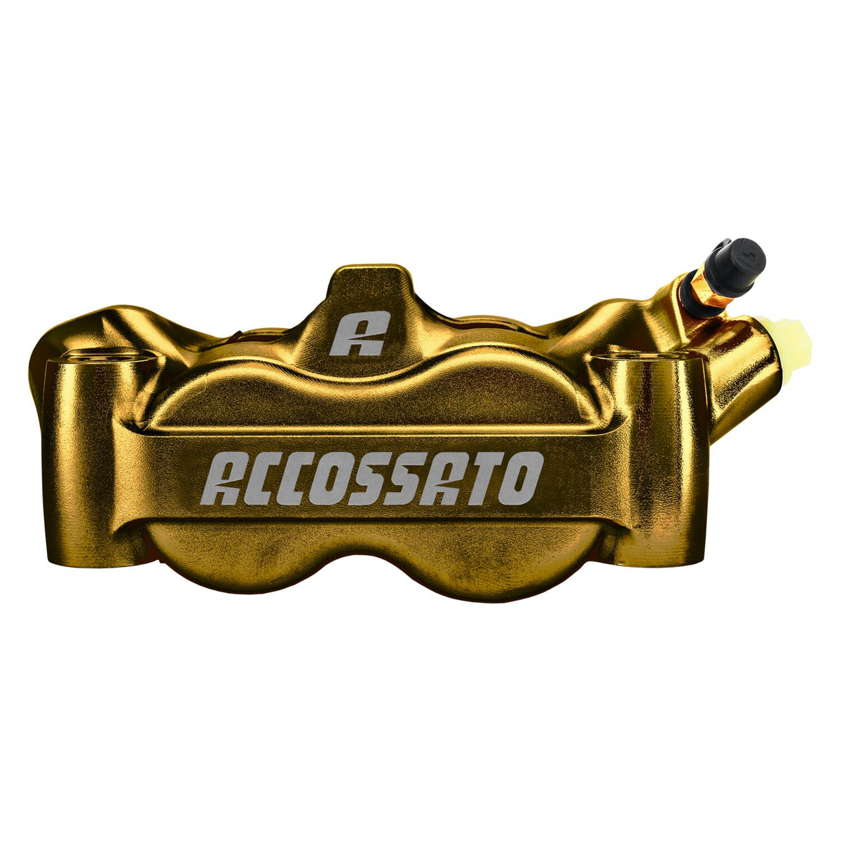 Accossato, 100mm Monoblock radial brake caliper right. Gold