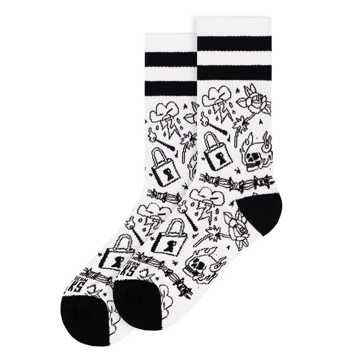 American Socks Burning Rage Mid High socks