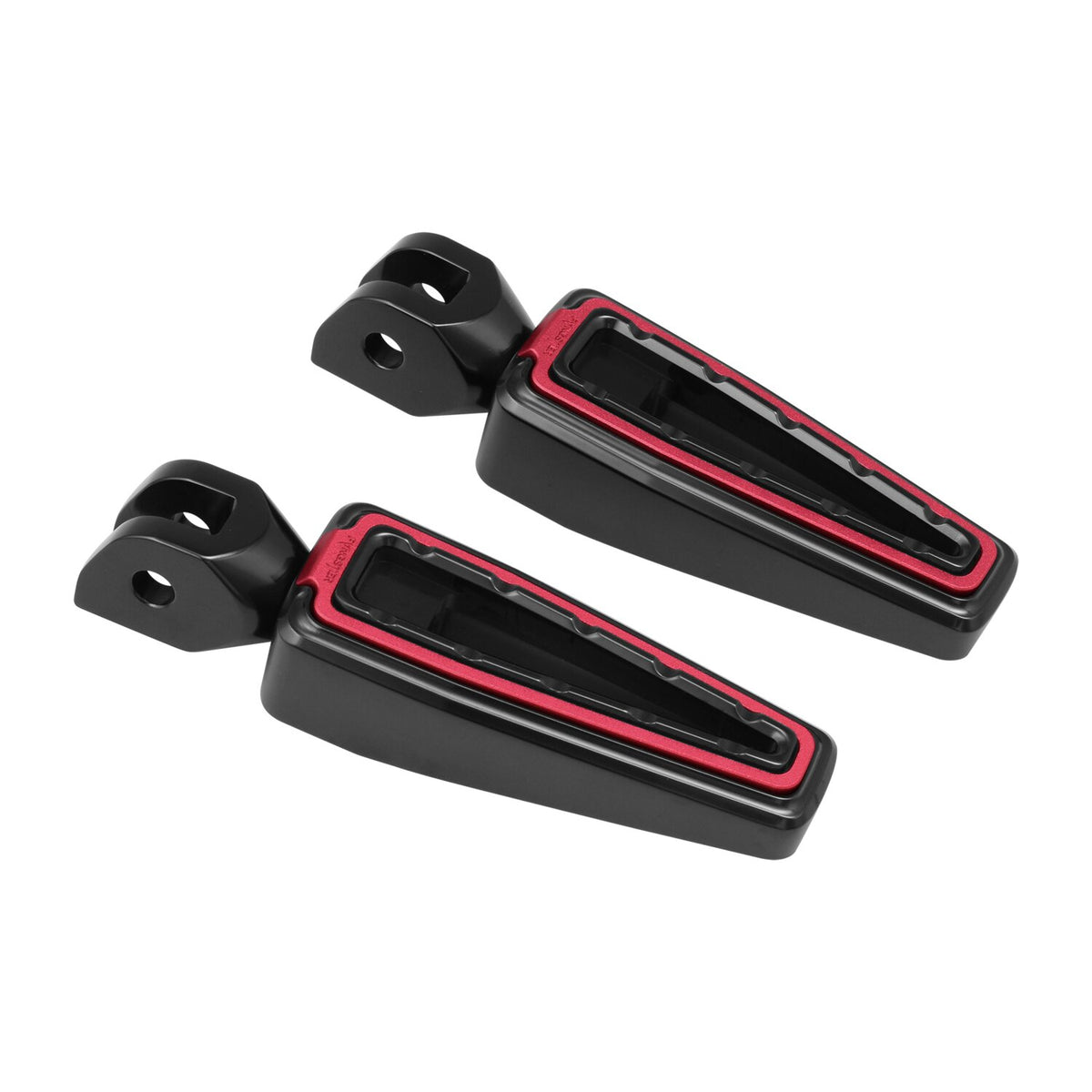 Fangster, rider foot pegs. Black red