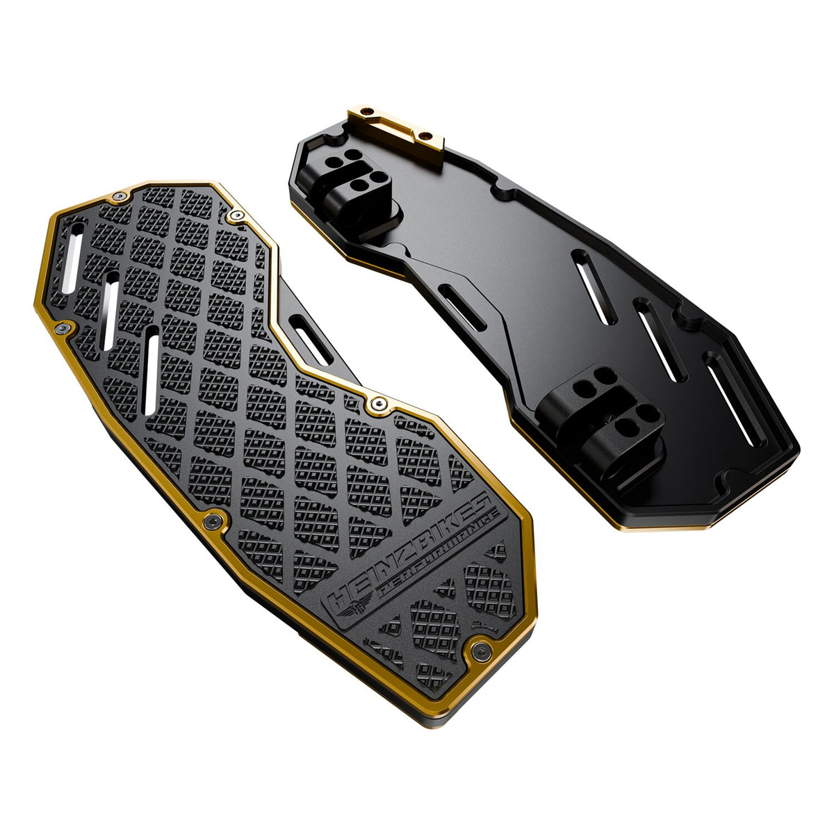 HeinzBikes, floorboards 'Performance'. . Black/gold
