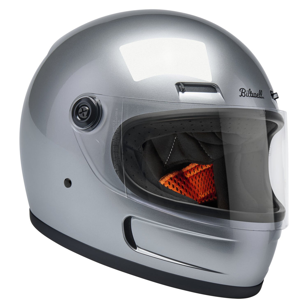Biltwell Gringo SV helmet gloss silver