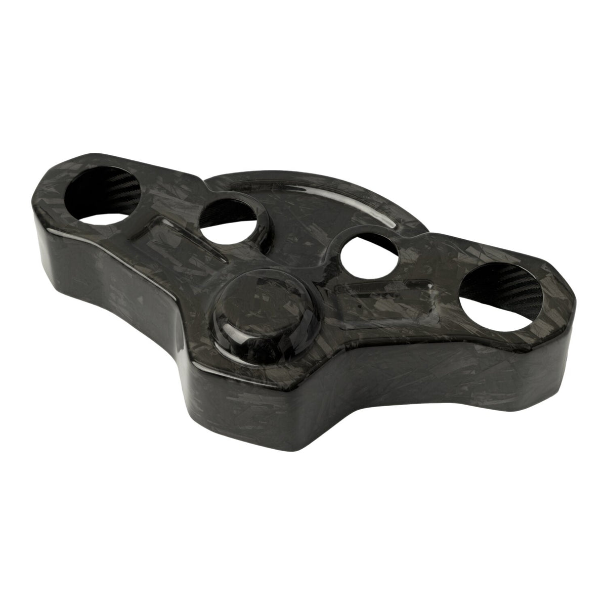 Tommy & Sons, carbon fiber top triple tree cover. Forged