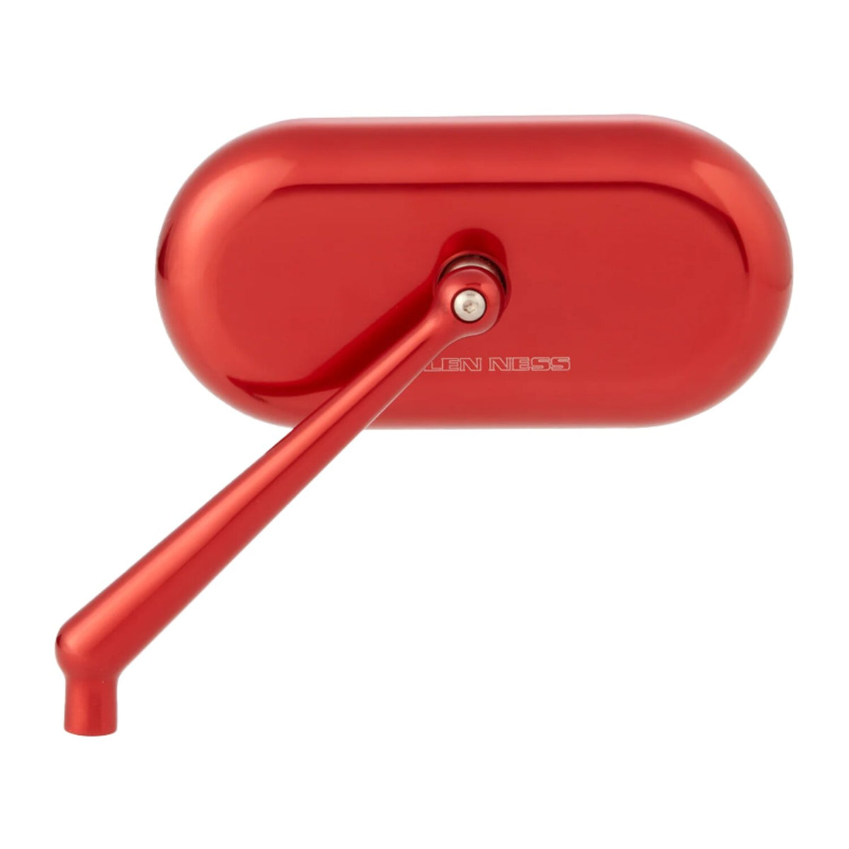 Arlenn Ness, Oval Forged Mirror. Left, Red