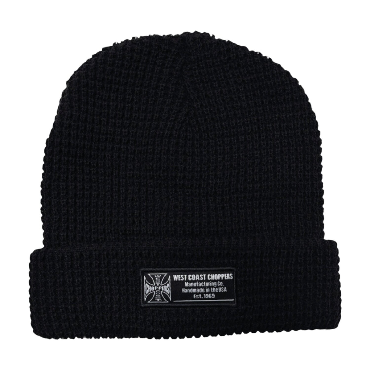 WCC Waffle Cuff beanie black