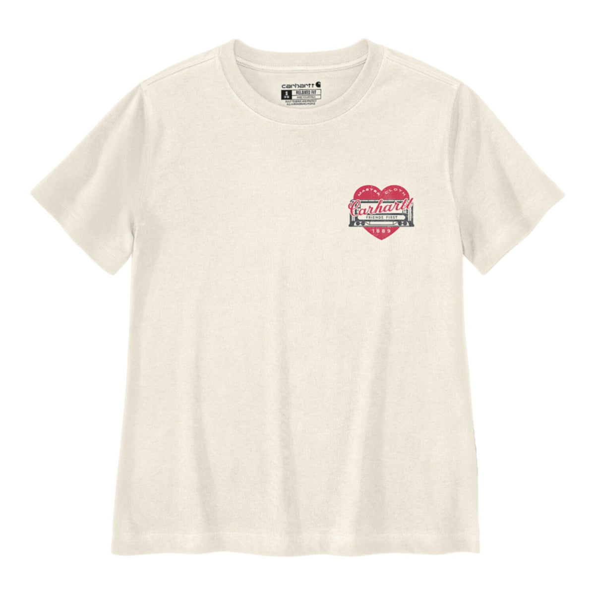 Carhartt Irvine Heart female t-shirt eggshell