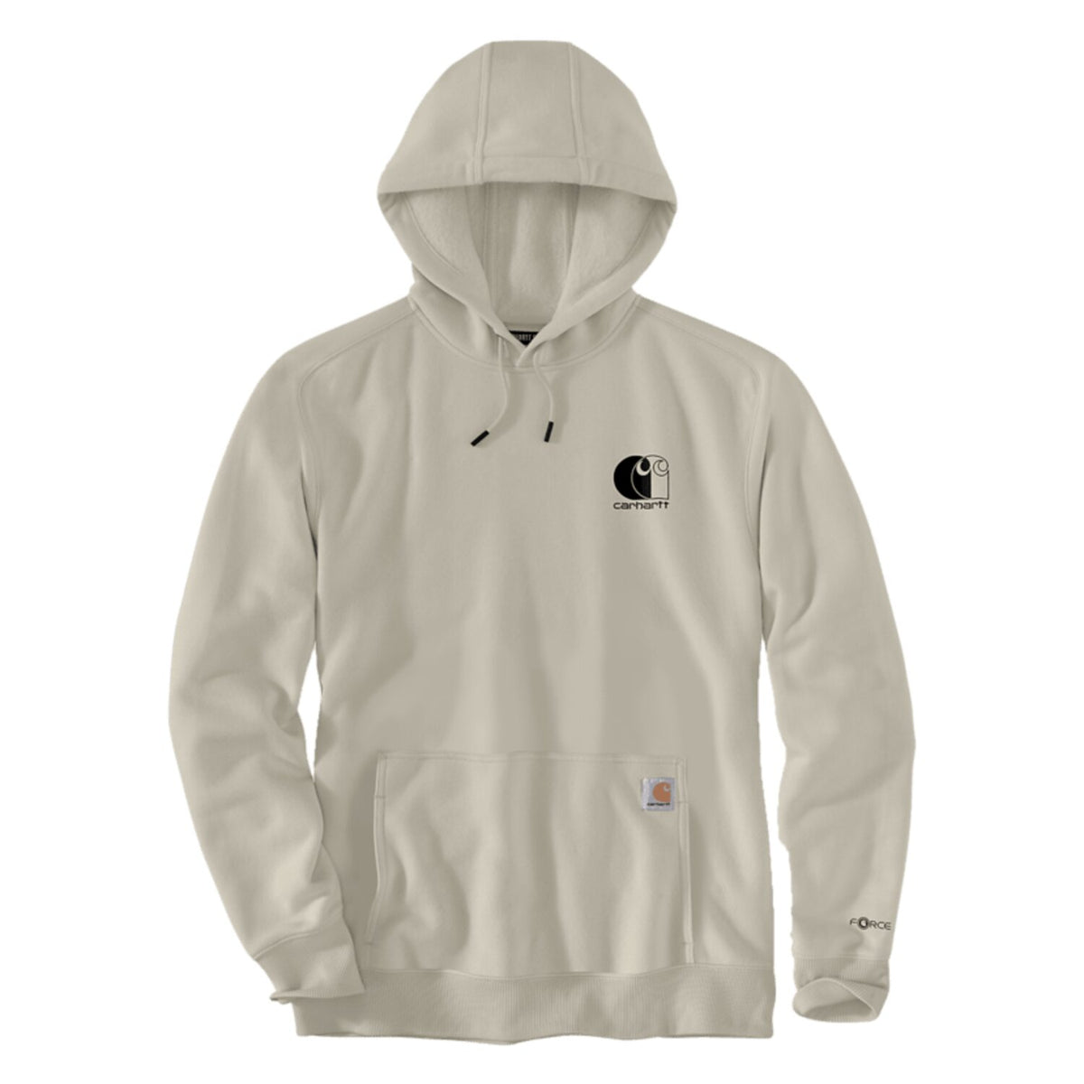 Carhartt Force™ Logo hoodie cobbelstone