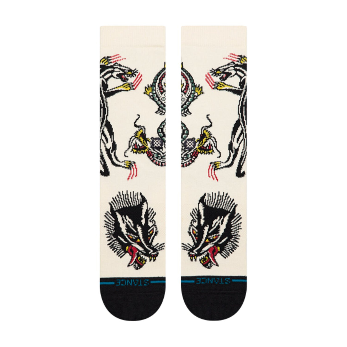 Stance Battle Crew socks cream