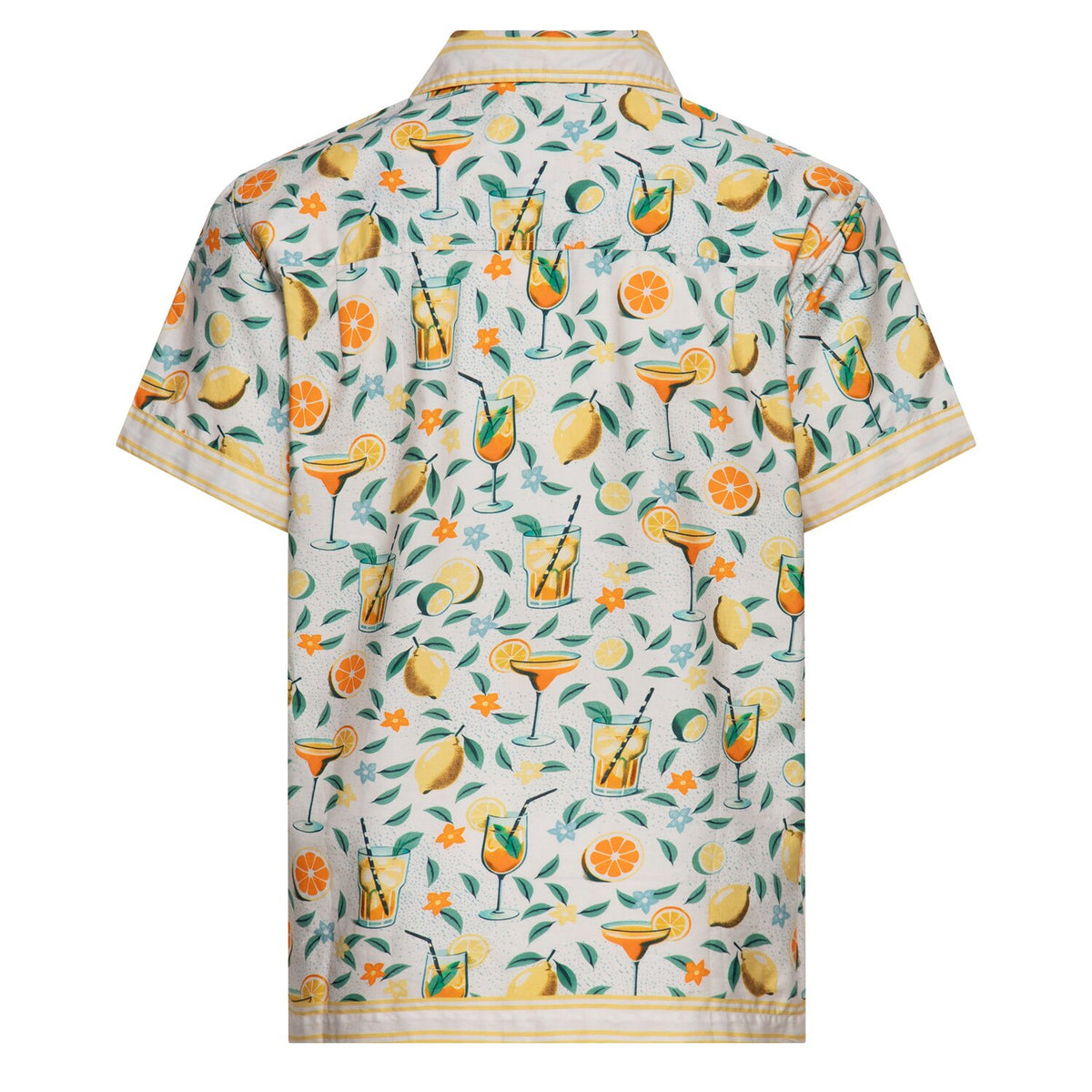 King Kerosin Hawaii Citrus Cocktail shirt creme
