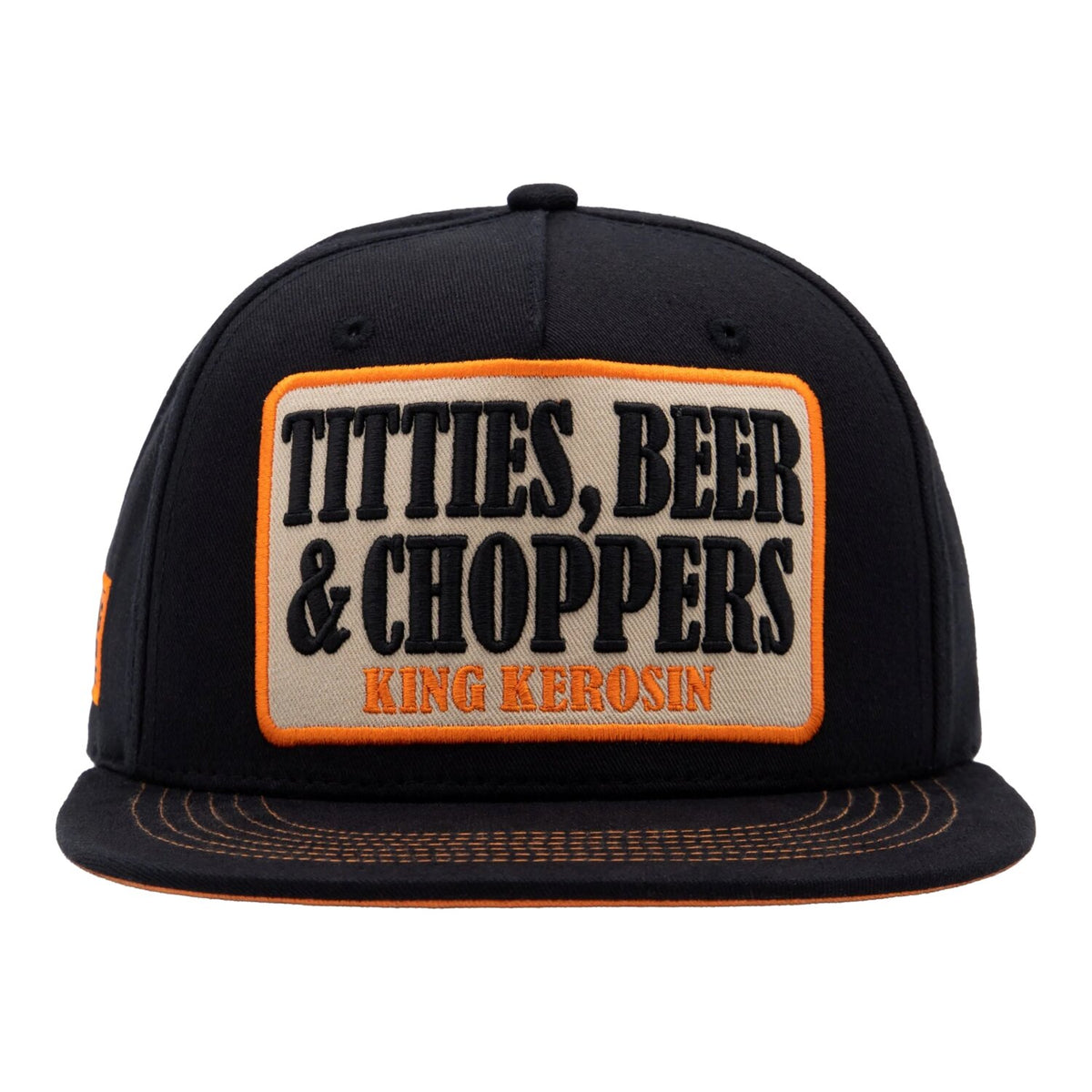 King Kerosin Titties, Beer & Choppers flat cap