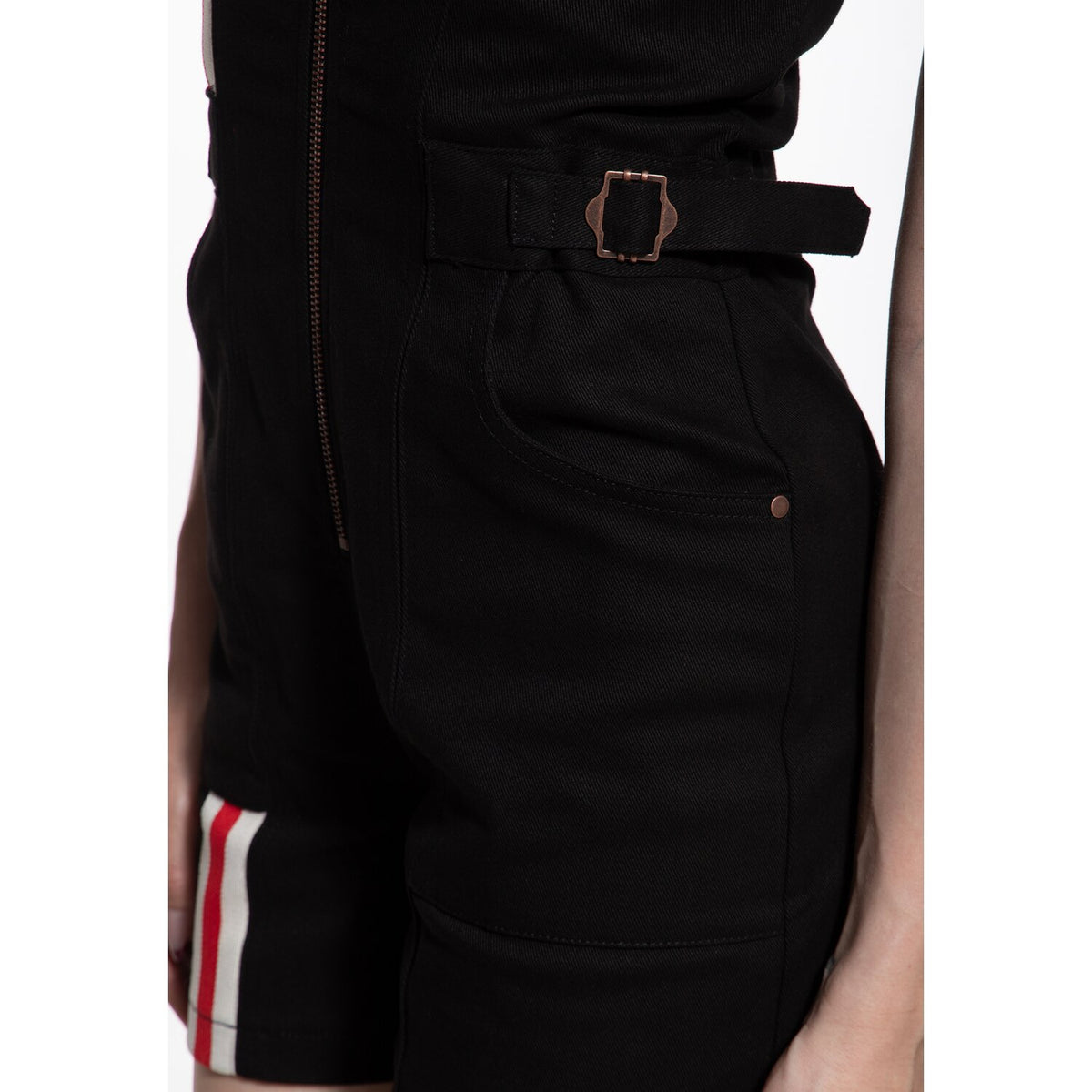Queen Kerosin Dragstrip overall black