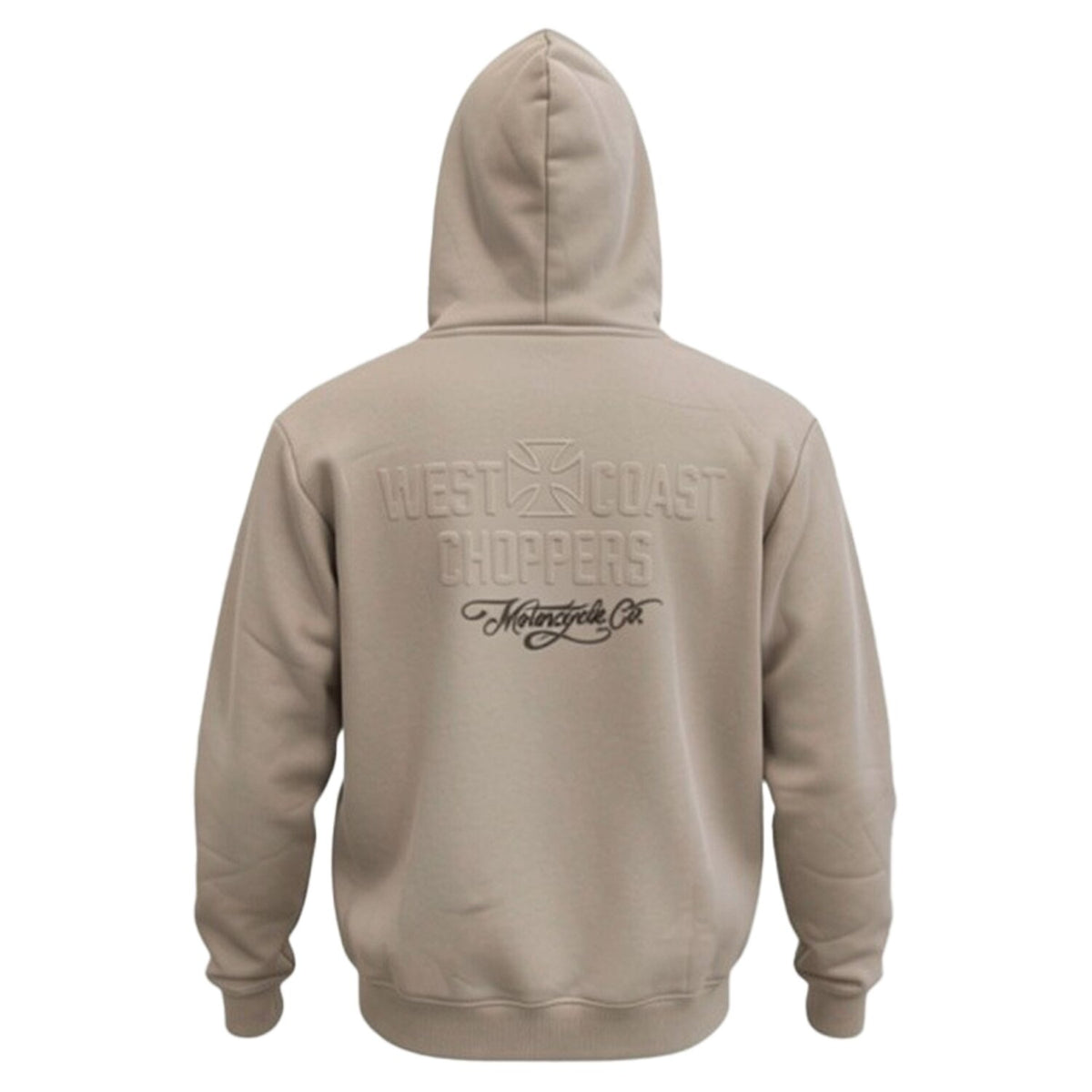 WCC Embossed hoodie stone