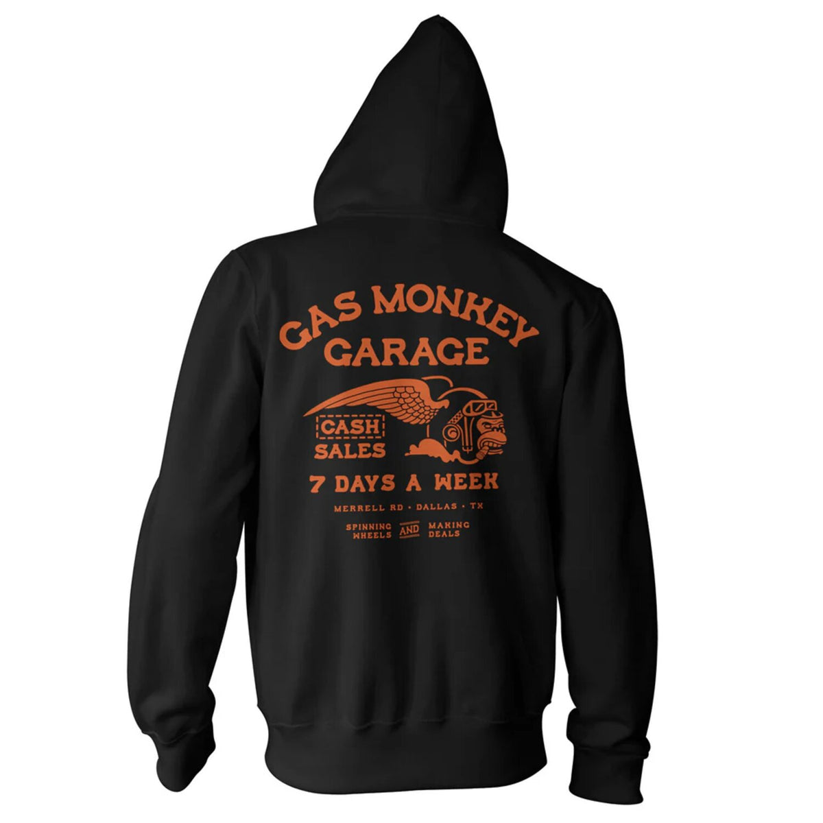 GMG Cash Monkey Zipped hoodie black