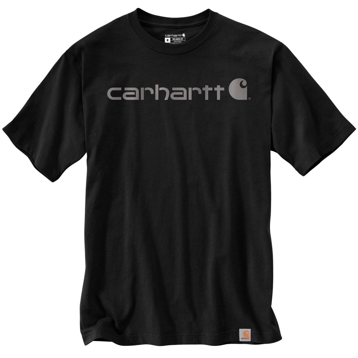Carhartt Dearborn Relaxed logo t-shirt black/gray