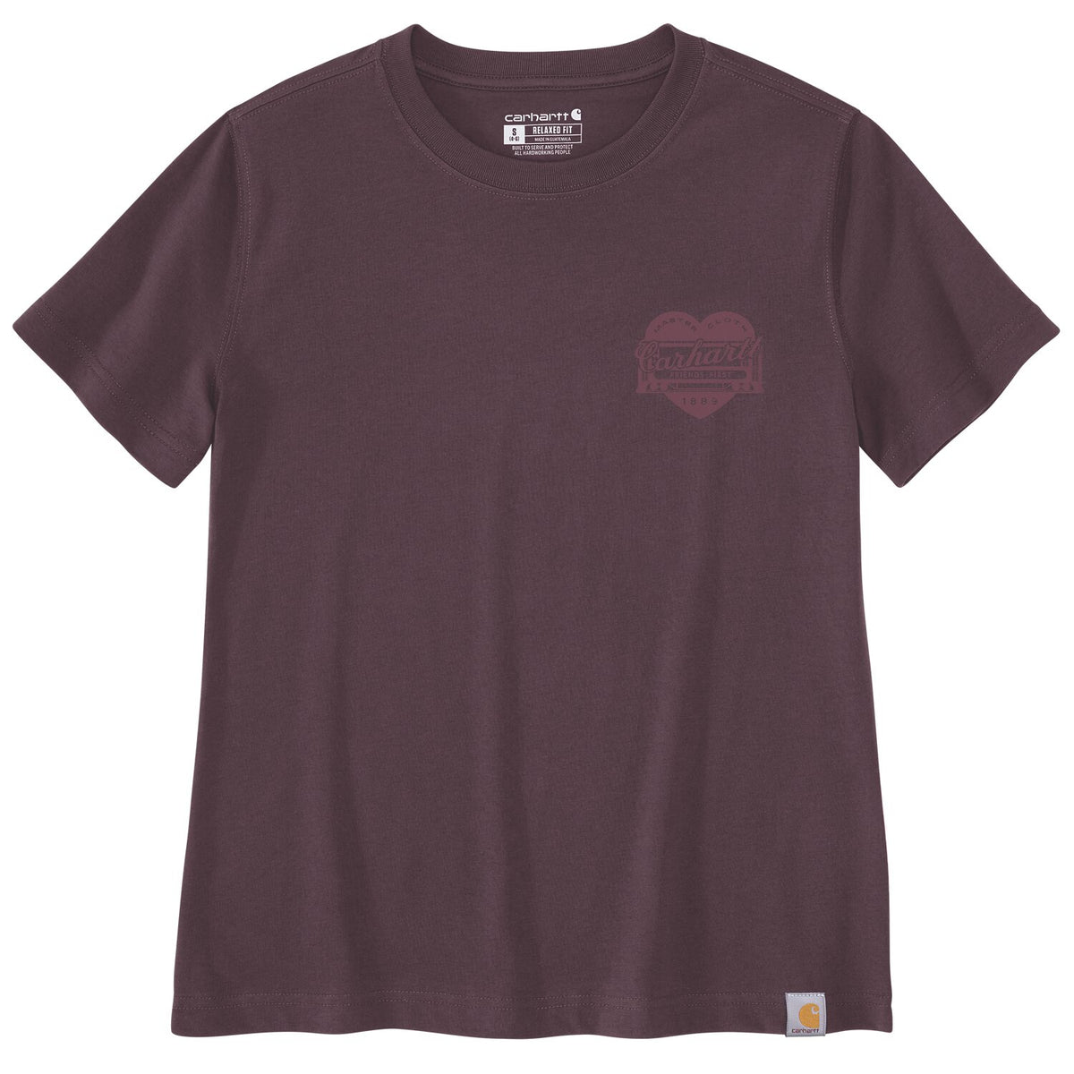 Carhartt Irvine Relaxed Heritage Heart T-Shirt deep cherrywo