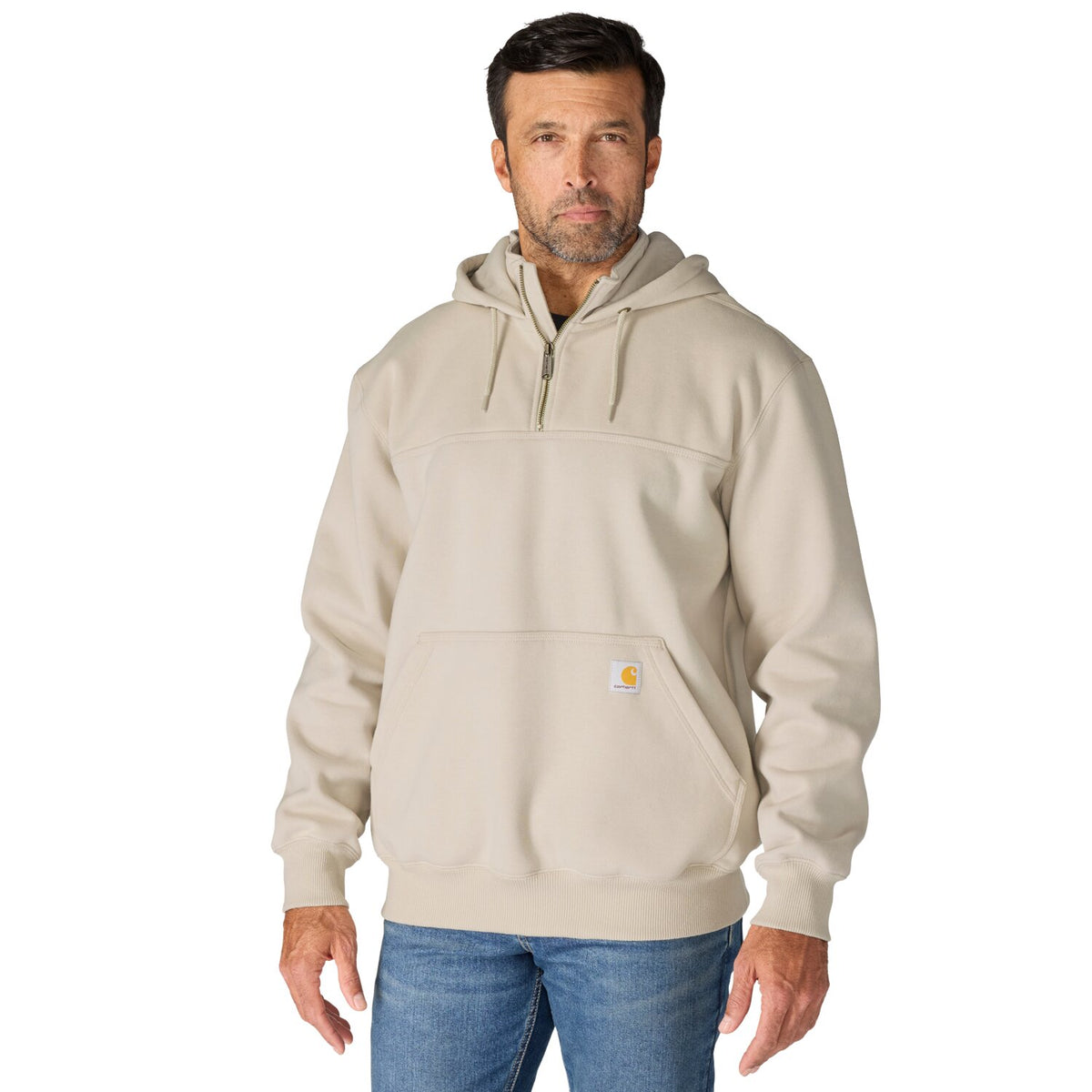 Carhartt Paxton 1/4 Zip sweatshirt cobblestone