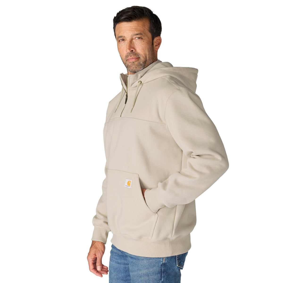 Carhartt Paxton 1/4 Zip sweatshirt cobblestone