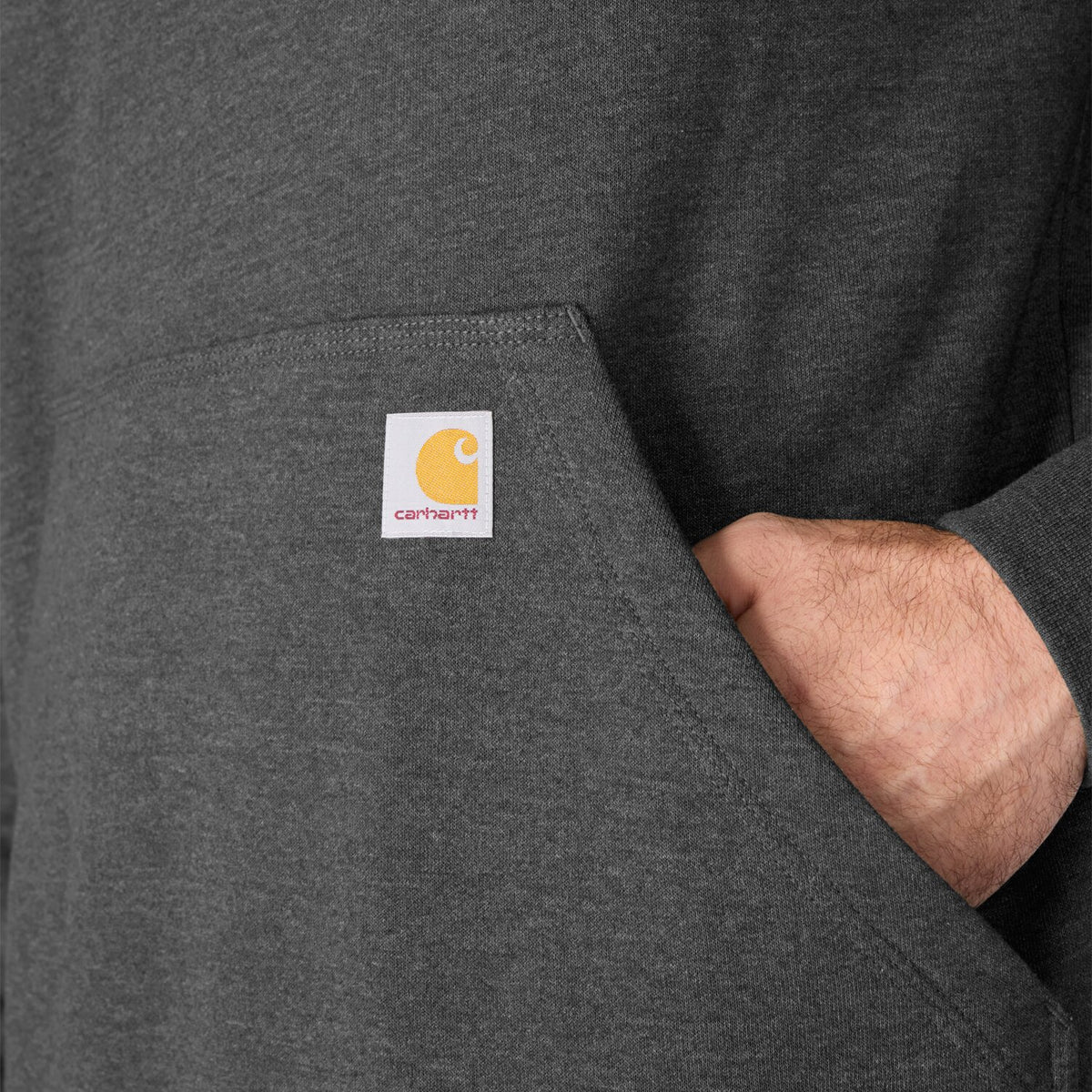 Carhartt Marquette 1/4 Zip Mock Neck sweatshirt carbon heath