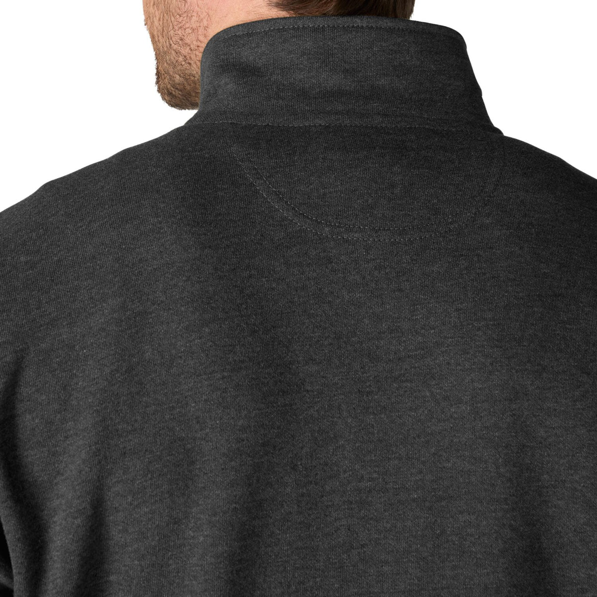 Carhartt Marquette 1/4 Zip Mock Neck sweatshirt carbon heath