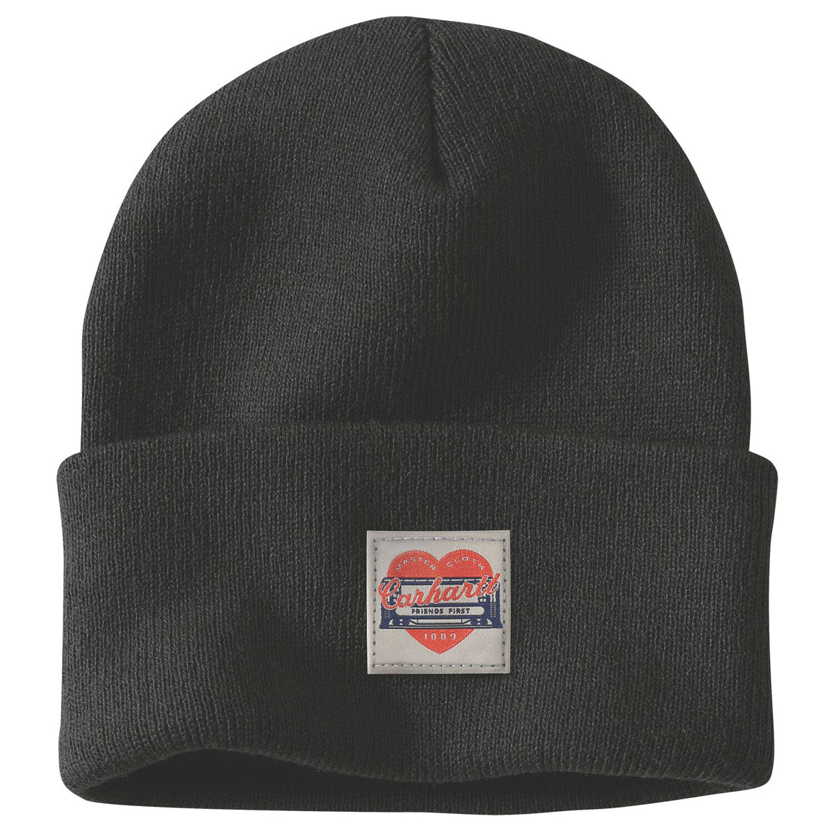 Carhartt Knit Heart Patch Beanie black