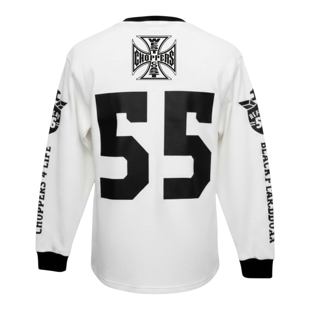 WCC Choppers 4 Life Waffle shirt white