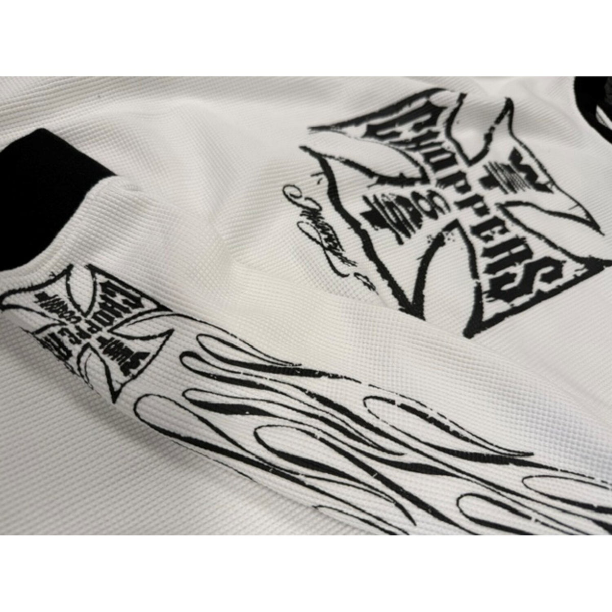 WCC Worn Cross Waffle shirt white