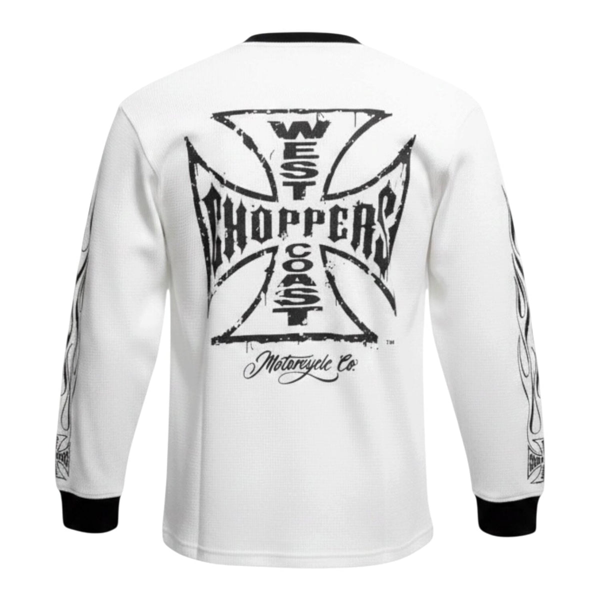 WCC Worn Cross Waffle shirt white