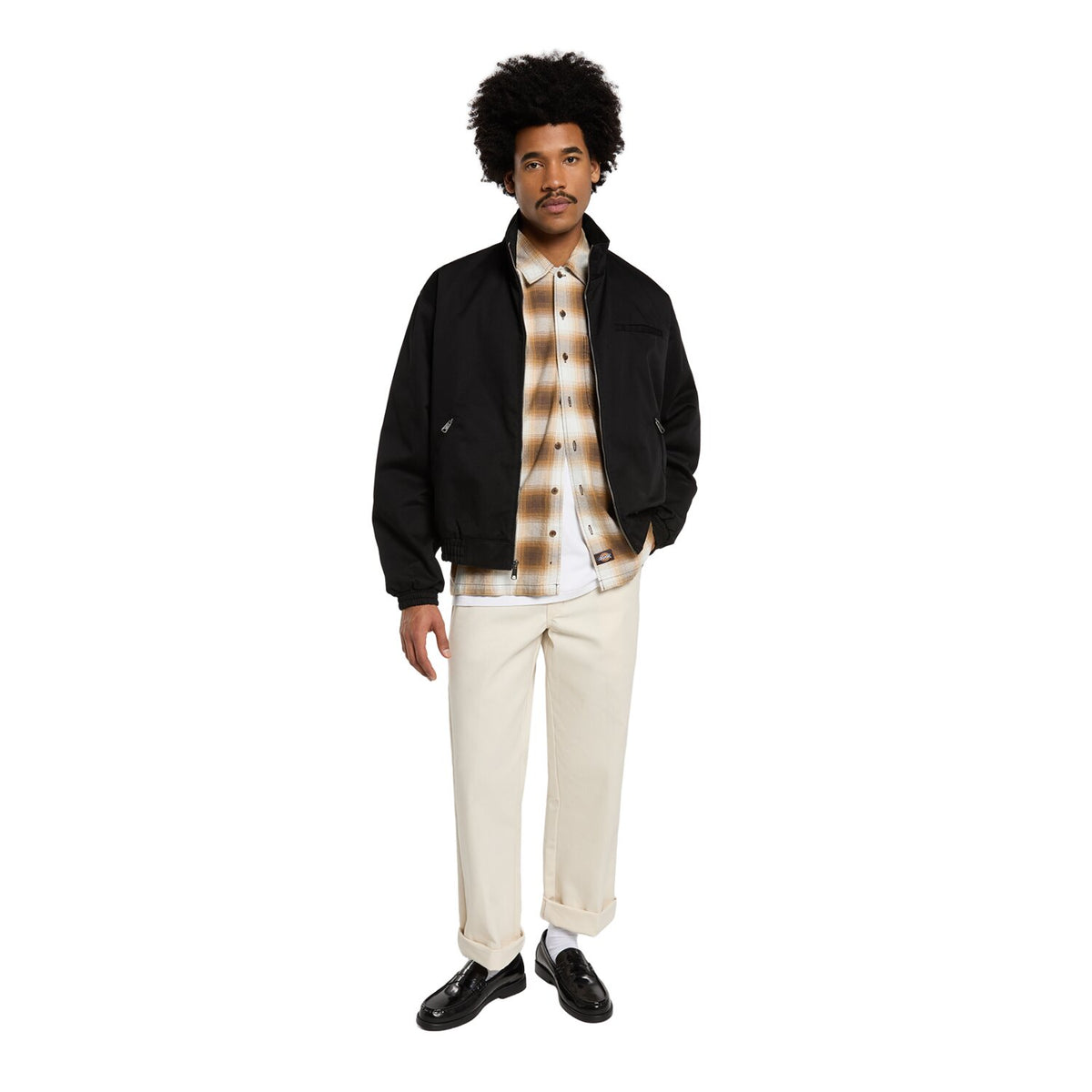 Dickies Gulfport Flannel shirt chocolate brown