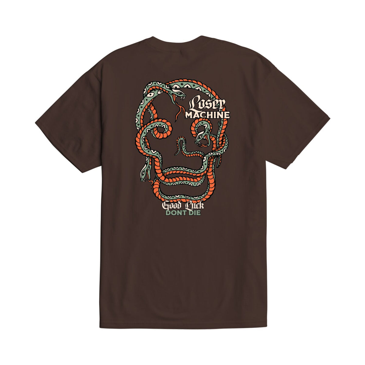 Loser Machine Snake Eyes t-shirt java brown