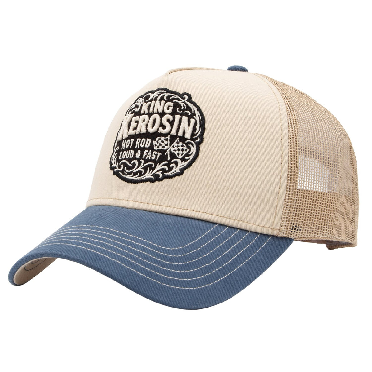 King Kerosin Hot Rod cap off white