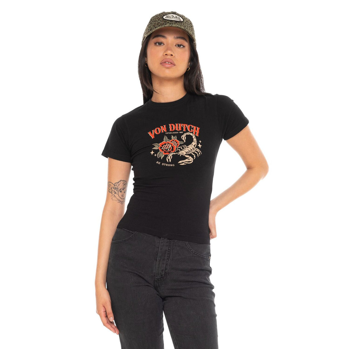 Von Dutch Scorpion female t-shirt black