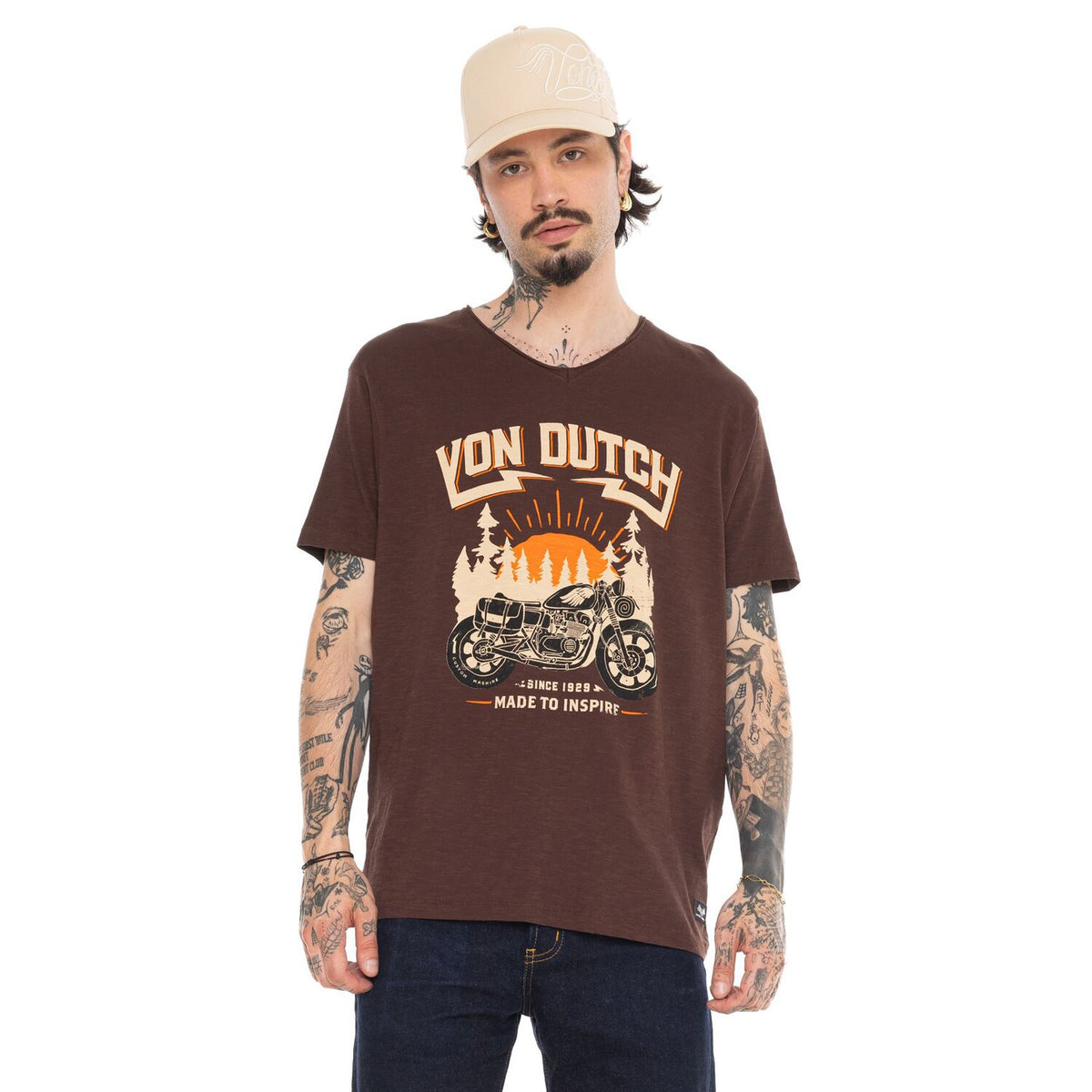 Von Dutch Diego t-shirt brown