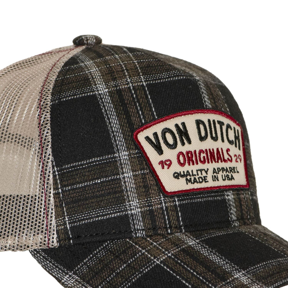 Von Dutch plaid cap