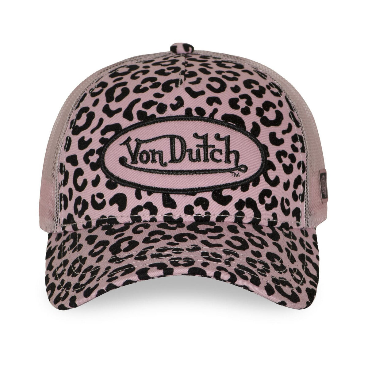 Von Dutch Leopard cap velours rose