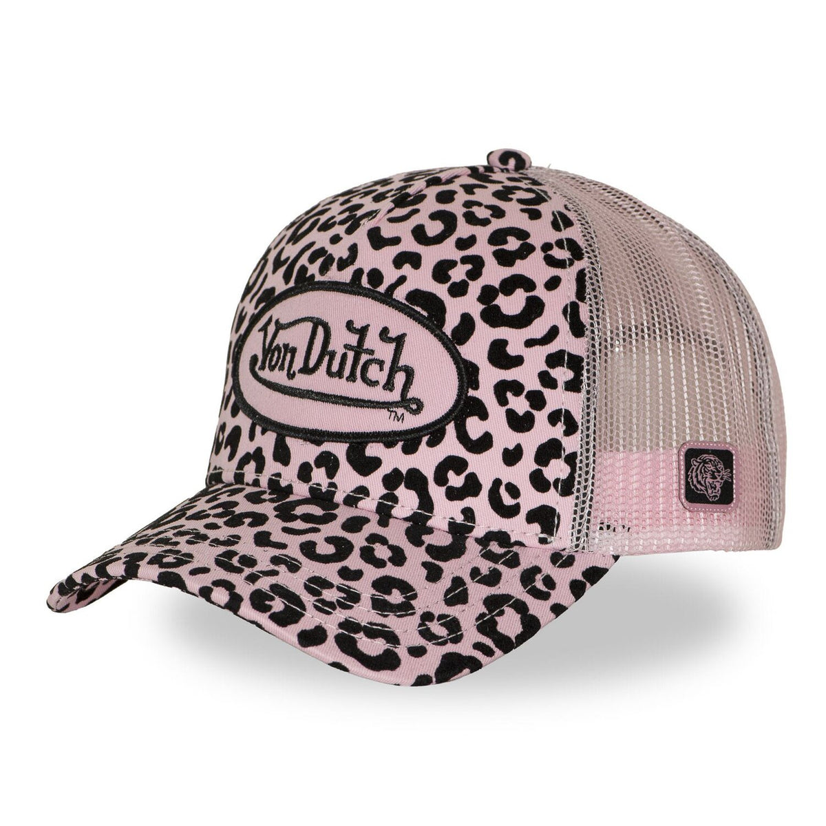 Von Dutch Leopard cap velours rose