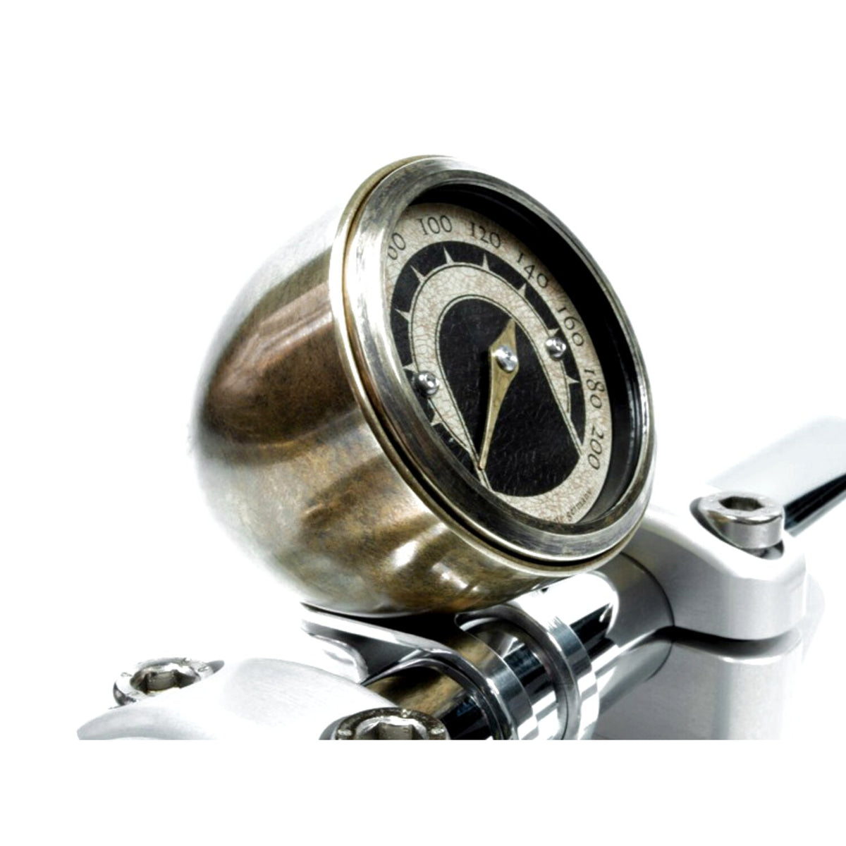 Motogadget, Tiny mount cup 'Vintage Brass' 22mm. Black