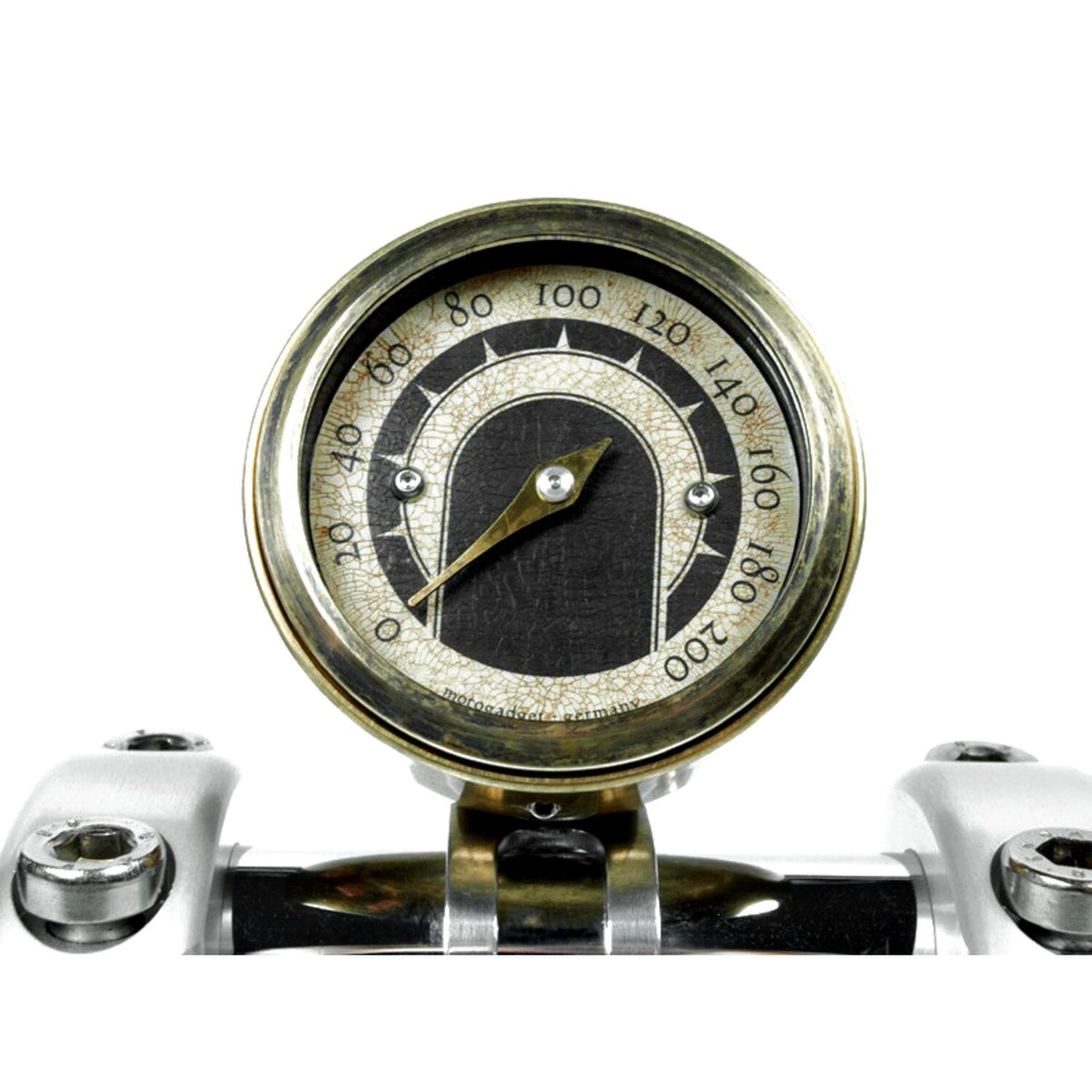 Motogadget, Tiny mount cup 'Vintage Brass' 22mm. Black