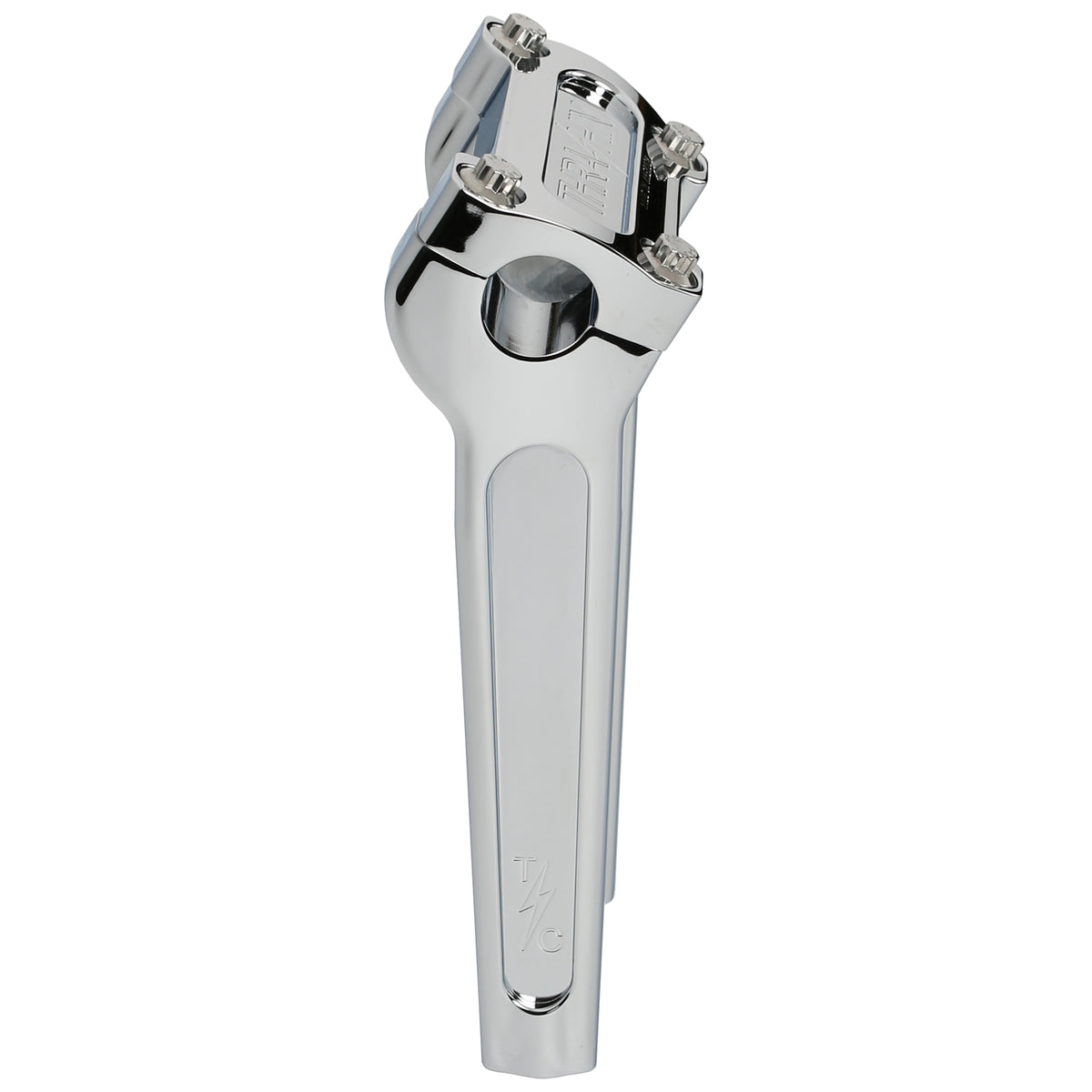 Thrashin chrome 8-inch OG riser side view