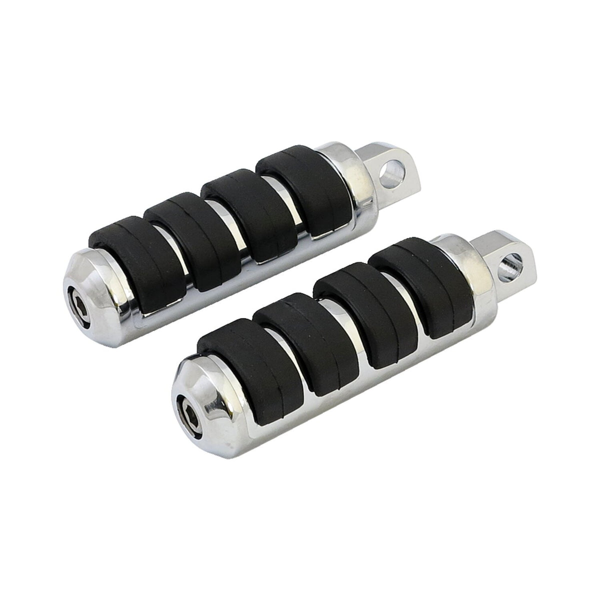 Comfort foot pegs. Small diameter. Chrome