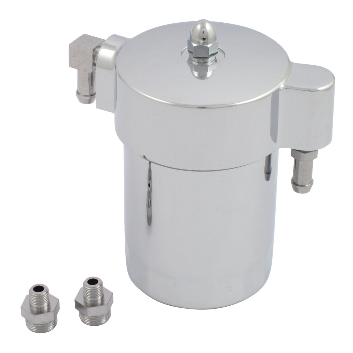 Panhead spin-on oil filter kit. Chrome