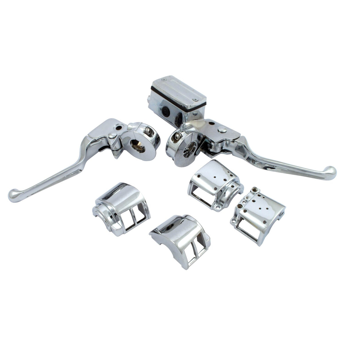 Chrome h.bar control kit, 3/4" bore