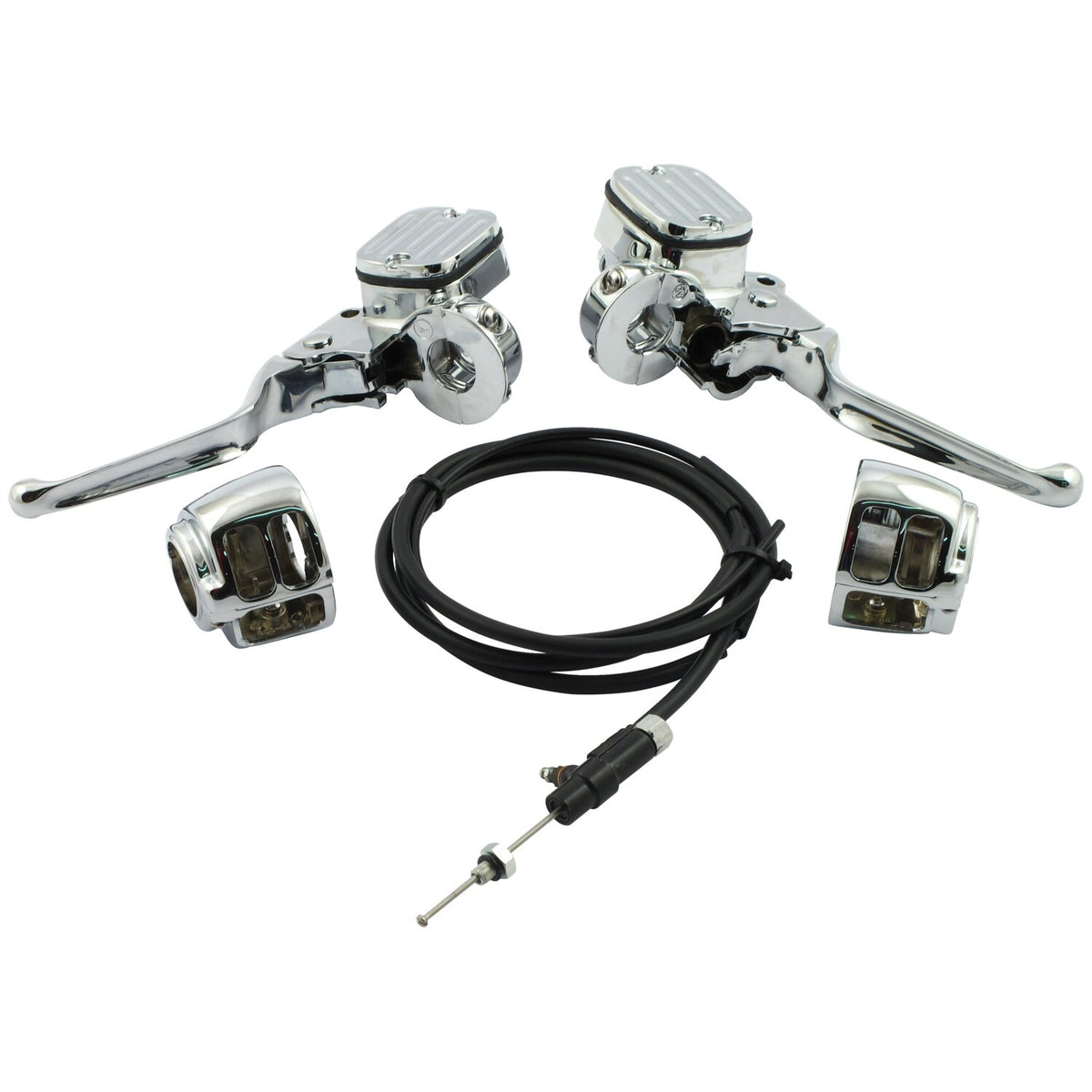 Handlebar control hydr. Clutch conversion kit. Chrome