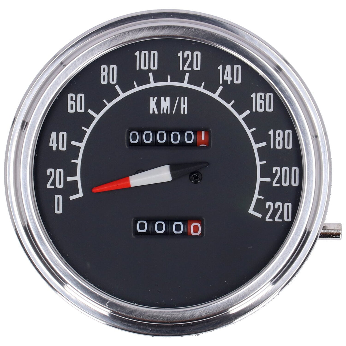 FL speedometer, '74-84 face', black. 1:1 kmh