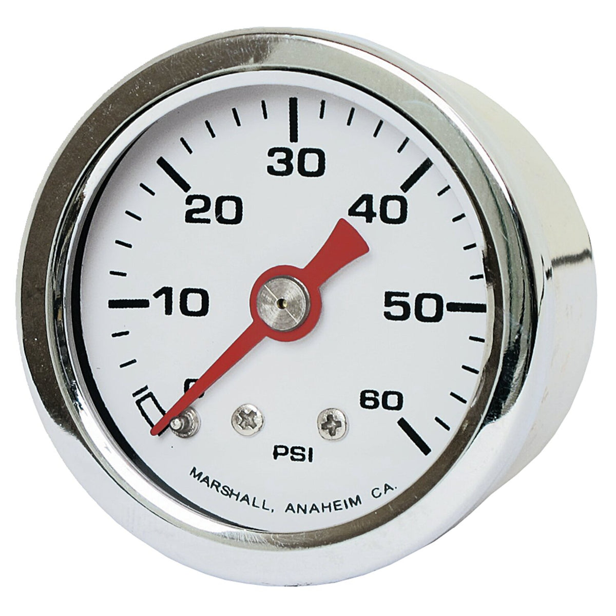 Marshall oil pressure gauge, 0-60 PSI. Stainless housing