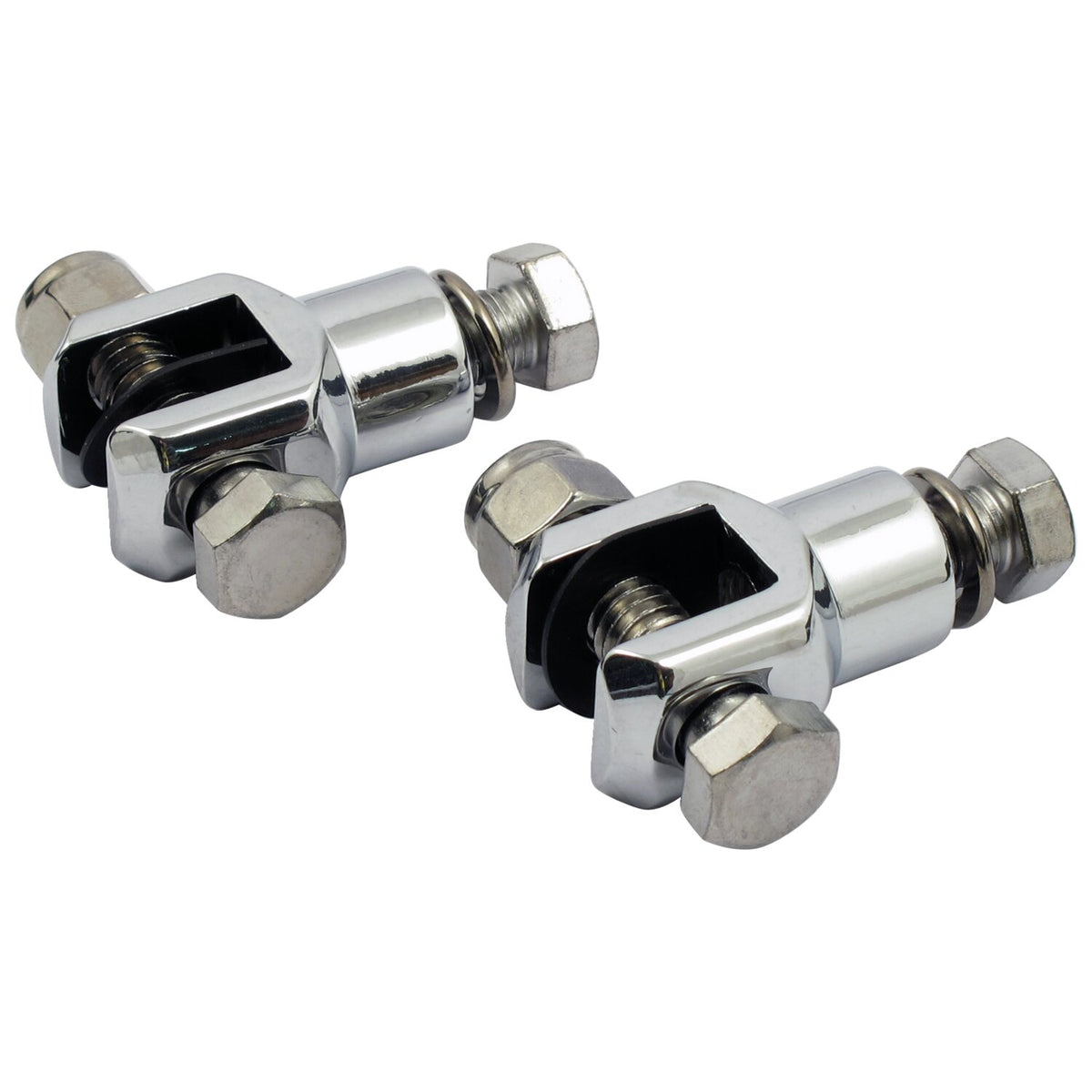 Passenger foot peg stud assembly. 3/8". Chrome
