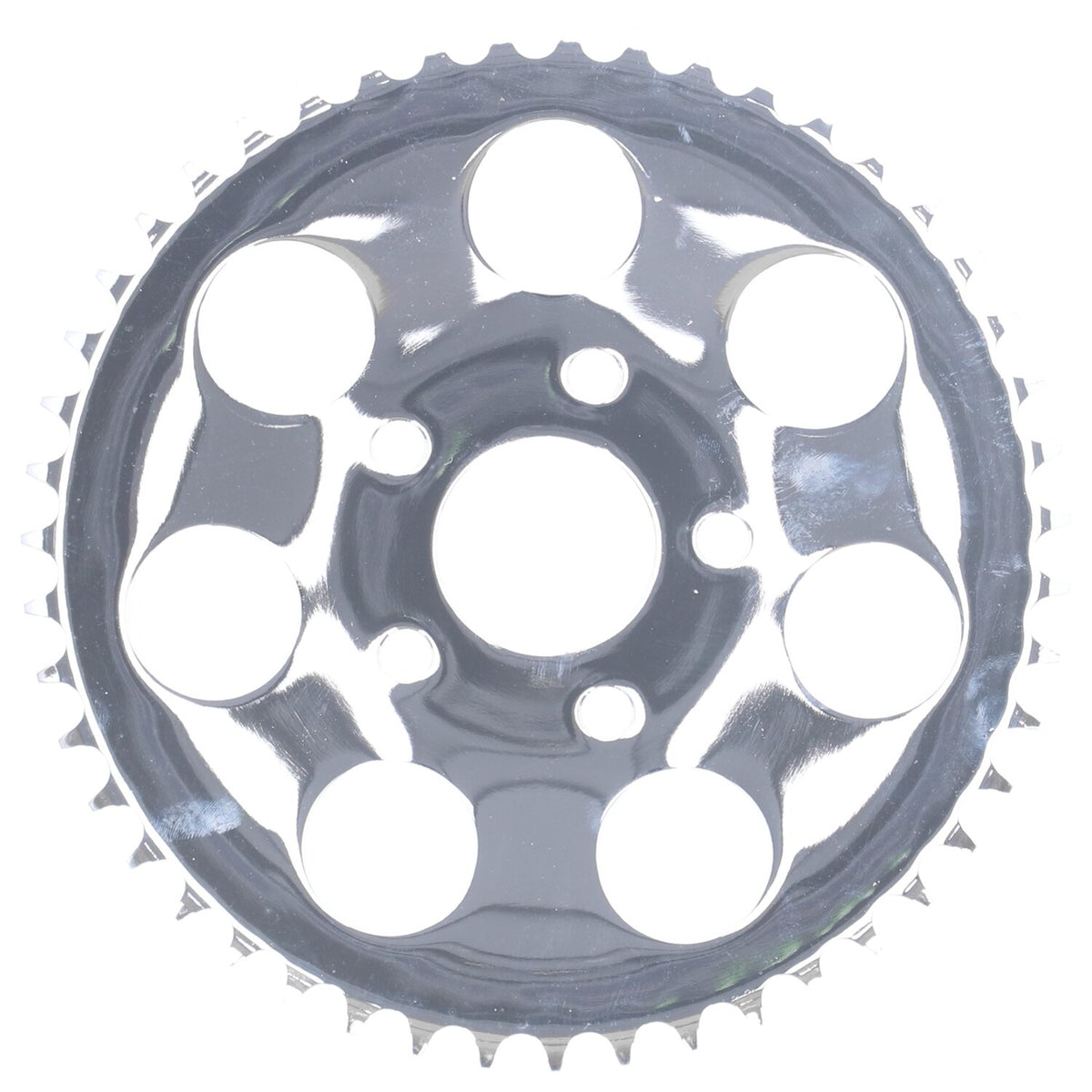 Rear sprocket, chrome. 47t